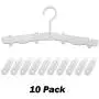 OneBuyOne Folding Hangers, Plastic Foldable Clothes Hangers 10 Pack Mini Non-Slip Kids Hangers Baby Hangers