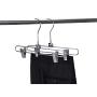 8 Quality Skirt Pants Trouser Hangers Heavy Duty Metal Swivel Hook - 8 Pack