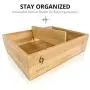 Rolling Tray Stash Boxes - Extra Large Bamboo Boxes w/Ample Storage Space to Organize All Smoking Accessories - Comes with Convertible Rolling Tray Lid