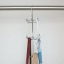 Evelots Purse Handbag Closet Organizer-Hanging-Chrome Finish-24 Hook Total-Set/4