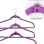 Tinksky Non Slip Flocked Coat Suit Shirt Clothes Hangers Hooks Holders - 12pcs Tinksky Non Slip Flocked Coat Suit Shirt Clothes Hangers Hooks Holders - 12pcs