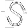 Shappy S Shaped Hooks Thickness Hammock S Hanging Hooks Heavy Duty Utility Hooks, 3 Inches Long (4 Packs)