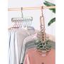 FuZhen Magic Hangers Space Saving Clothes Hangers Organizer Smart Closet Space Saver Pack of 4 with Sturdy Plastic for Heavy Clothes(Grey)