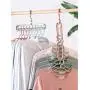 FuZhen Magic Hangers Space Saving Clothes Hangers Organizer Smart Closet Space Saver Pack of 4 with Sturdy Plastic for Heavy Clothes(Green) FuZhen Magic Hangers Space Saving Clothes Hangers Organizer Smart Closet Space Saver Pack of 4 with Sturdy Plastic for Heavy Clothes(Green)