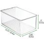 mDesign Stackable Closet Plastic Storage Bin Boxes with Lid - Container for Organizing Mens and Womens Shoes, Booties, Pumps, Sandals, Wedges, Flats, Heels and Accessories - 5" High, 4 Pack - Clear mDesign Stackable Closet Plastic Storage Bin Boxes with Lid - Container for Organizing Mens and Womens Shoes, Booties, Pumps, Sandals, Wedges, Flats, Heels and Accessories - 5" High, 4 Pack - Clear