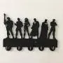Justic League Wall Key Rack Holder Wall Hanger Wall Hook Key Hanger Rails Triple Wall Art Clothing Hook Rack Hanger Wall Art Decoration Strong Adh6esive Sticker Solid Wood Hooks