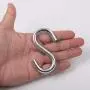 Flammi 2 PCS Hammock S Hooks Heavy Duty 3 Inch Long 5/16 Inch Thick Hanging Hooks Galvanized Utility Hooks