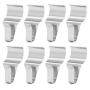 Vinyl Siding Hooks (12 Pack), Heavy Duty Stainless Steel Low Profile No-Hole Hanger Hooks