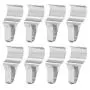 Vinyl Siding Hooks (12 Pack), Heavy Duty Stainless Steel Low Profile No-Hole Hanger Hooks