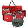 StorageMaid Holiday Storage Set - Large Ornament Storage, Ornament Storage Box, 30
