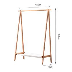 BLWX - Wooden Coat Rack,Solid Wood Coat Rack Floor Hanger Bedroom Clothes Rack Living Room Foyer Creative Hanger Optional Size Coat Rack (Size : 120x56x150cm)