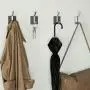 Towel Hooks Self Adhesive Robe Hooks Heavy Duty Wall Hooks for Hanging Bag Coat Hats Key Stick on Wall Hanger, Bathroom Kitchen Office Organizer Metal Stainless Steel Brushed, 4 Packs