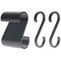 WINCANG 24 Pack S Hooks Black Aluminum S Shaped Hooks Heavy Duty Lightweight S Hanging Hangers Hooks for Pots, Pans,Plants, Cups, Bags,Towels,Clothes WINCANG 24 Pack S Hooks Black Aluminum S Shaped Hooks Heavy Duty Lightweight S Hanging Hangers Hooks for Pots, Pans,Plants, Cups, Bags,Towels,Clothes