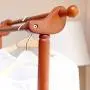 HL-TD Household Coat Rack Hanger Hooks Clothes Coat Stand Bags Stand Shoes Hats Rack 155cm Simple (Color : Honey Color)