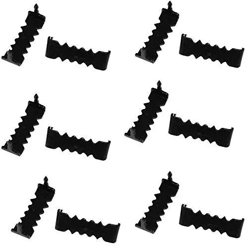 Small 1&quot No Nail Sawtooth Picture Hangers - Black Oxide 100-Pack