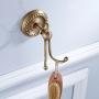 BLISSPORTE Double Robe Coat Hook by Long Prong Bathroom towel holder Set Rustic Clothes Hat Hanger Kitchen Heavy Duty Organizer Antique Brass Style Wall Mounted Bath Hardware Brushed Finished