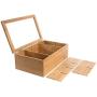 randomgrounds 100% Bamboo Tea Boxes Storage Organizer, Taller Size Holds 120+ Standing or Flat Tea Bags, 8 Adjustable Chest Compartments, Natural Wooden Finish randomgrounds 100% Bamboo Tea Boxes Storage Organizer, Taller Size Holds 120+ Standing or Flat Tea Bags, 8 Adjustable Chest Compartments, Natural Wooden Finish