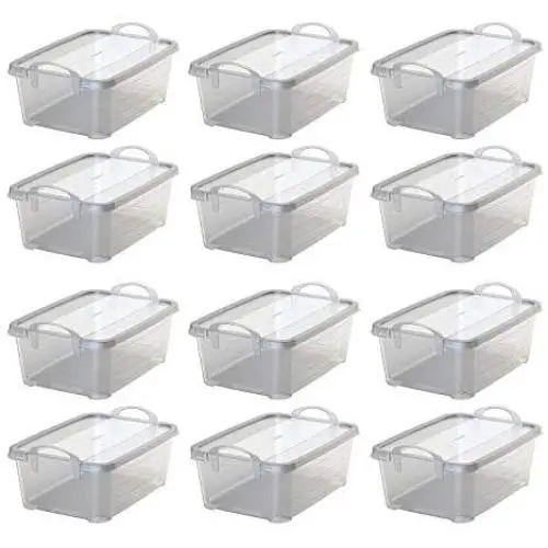 Life Story Clear Closet Organization & Storage Boxes Container, 14 Quart (12 Pack)