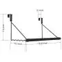 Magicfly Over The Door Closet Rod, Heavy-Duty Over The Door Hanger Rack with Hanging Bar for Coat, Towels Holder, Freshly Ironed Clothes, Black