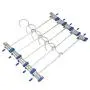 10PCS Clothes Hangers Stainelss Steel Rubber Grip Coat Hangers Skirt Hangers Pants Hangers for House Organizer