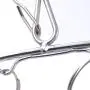 Z ZICOME 2 Pack Stainless Steel Laundry Drying Rack Clothes Hanger with 10 Clips for Socks, Baby Clothes, Cloth Diapers, Bras, Towel, Underwear, Hat, Scarf, Pants, Gloves