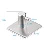 Adhesive Wall Hooks Stick on Wall Hangers Anti-Skid Heavy Duty Waterproof Stainless Steel Hook for Hanging Kitchen Bathroom and Bedroom Home (4 Packs)