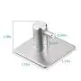 Adhesive Wall Hooks Stick on Wall Hangers Anti-Skid Heavy Duty Waterproof Stainless Steel Hook for Hanging Kitchen Bathroom and Bedroom Home (4 Packs) Adhesive Wall Hooks Stick on Wall Hangers Anti-Skid Heavy Duty Waterproof Stainless Steel Hook for Hanging Kitchen Bathroom and Bedroom Home (4 Packs)