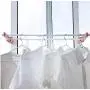 Indoor Windows Sill Plastic Clothes Hanger Drying Rack Balcony Laundry Hooks 5pcs Random Color