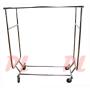 Proline Amazon Double Parrallel Bar Adjustable Clothes Rack Hanger Retail w/Swivel Wheels