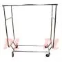 Proline Amazon Double Parrallel Bar Adjustable Clothes Rack Hanger Retail w/Swivel Wheels