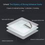 MOPMS Wall Hooks Command Hooks Heavy Duty Transparent Reusable Hooks for Hanging, 6 Pack