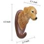 Bueer Creative Resin and Iron Rustic Vintage Animal Head Wall Mounted Hanger Iron Rack Cloth Coat Scarf Towel Bag Key Wall Hooks Rack Bathroom Kitchen Decoration