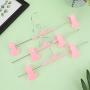 Vivi&2annie Affordable 10pcs PVC Clip Hangers Adjustable Hangers Clothes Coat Baby Skirt Trouser(None 1)