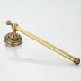 AUSWIND 4-Piece Antique Brass Carved Wall Mounted Bathroom Hardware Set (Toilet Paper holder without cover/Robe Hook/Towel Bar/StraightTowel Rings) AUSWIND 4-Piece Antique Brass Carved Wall Mounted Bathroom Hardware Set (Toilet Paper holder without cover/Robe Hook/Towel Bar/StraightTowel Rings)