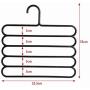 5 Layers Non-Slip Multi Functional Clothes Hangers Pants Storage Hangers Cloth Rack Scarf Tie Rack Space Saving Organizer 5pcs Random Color