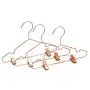 KOOBAY 50Pack 13" Rose Copper Gold Shiny Metal Wire Top Clothes Hangers with Clips for Shirts Coat Storage & Display KOOBAY 50Pack 13" Rose Copper Gold Shiny Metal Wire Top Clothes Hangers with Clips for Shirts Coat Storage & Display