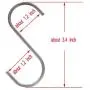 WARMBUY 30 Pack Black S Hooks Heavy Duty Steel Utility Hooks for Hanging Pans Pots Clothes Plants Bags Towels