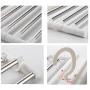HJYPYJ Magic Hanger,Stainless Steel + Abs Magical Hangers,Double Row Rotate Trouser Hangers,Space-Saving Organizer Hangers,Suitable for Wardrobe Cloakroom Multi-Layer Storage/White / 54x36.8