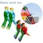 2PCS Beach Windproof Clips Beach Towel Clips Simulation Parrot Cartoon Clothes Hanger Plastic Clip Quilt Clamp Holder for Sun Loungers on Cruise for Sunbeds, Sun Loungers, Pool Chairs, Laundry 2PCS Beach Windproof Clips Beach Towel Clips Simulation Parrot Cartoon Clothes Hanger Plastic Clip Quilt Clamp Holder for Sun Loungers on Cruise for Sunbeds, Sun Loungers, Pool Chairs, Laundry