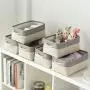 Storage Basket with Cotton Rope Handle, Collapsible Storage Bins Set Works As Baby Storage, Toy Storage, Nursery Baskets 6Pack (Grey&White) Storage Basket with Cotton Rope Handle, Collapsible Storage Bins Set Works As Baby Storage, Toy Storage, Nursery Baskets 6Pack (Grey&White)