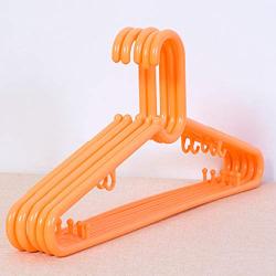 LXY Plastic Hangers, Household Adult, Cool Hangers, No Clothes, Thicker, Hangers Drying rack (Color : Orange)