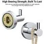 Roylvan Stainless Steel Clothes Hook, Garment Coat Handbag Hat Towel Contemporary Style Heavy Duty Wall Hanger for Bathroom Kitchen Bedroom Living Room - Chrome Roylvan Stainless Steel Clothes Hook, Garment Coat Handbag Hat Towel Contemporary Style Heavy Duty Wall Hanger for Bathroom Kitchen Bedroom Living Room - Chrome