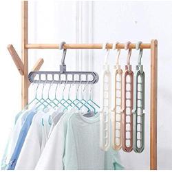 10pcs Random Color Magic Clothes Hanger,Rotary Multiport Support Circle Clothes Storage Rack Organizer Clothes Drying Rack Scarf Coat Hanger