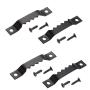 Sawtooth Picture Hangers Heavy Duty Black Oil Painting Picture Photo Frame Sawtooth Hanger with Screws(100 Pack)