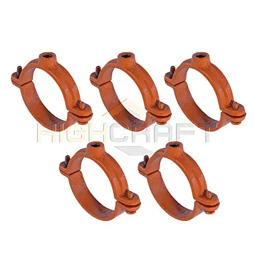Highcraft HST-CP02-5 2PC Split Ring Pipe Hanger Copper Epoxy Coated Iron 2 in. 5 Pack Highcraft HST-CP02-5 2PC Split Ring Pipe Hanger Copper Epoxy Coated Iron 2 in. 5 Pack