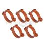 Highcraft HST-CP02-5 2PC Split Ring Pipe Hanger Copper Epoxy Coated Iron 2 in. 5 Pack