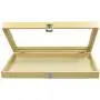 Mooca Natural Wood Glass Top Jewelry Display Case Accessories Storage Boxes with Metal Clasp, Wooden Jewelry Tray for Collectibles, Home Organization, Natural Wood Color Mooca Natural Wood Glass Top Jewelry Display Case Accessories Storage Boxes with Metal Clasp, Wooden Jewelry Tray for Collectibles, Home Organization, Natural Wood Color