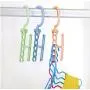 5Hole Practical Clothes Hanger Rack Space Saver Organizer Clothing Hook Magic Hanger Closet Organizer Space Save 10pcs Random Color