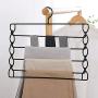Pant Hangers Durable Slack Hangers Clothes Pants Hangers-Multi Layers Pant Slack Hangers Swing Arm Pants Hangers Closet Storage for Pants Jeans Multi Layers Stainless Steel Space Saving Clothes