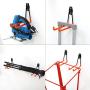 ONEPENG Heavy Duty Garage Storage Steel Utility Hooks Wall Mount Tool Holder U-Hooks for Home Garage Storage Organizer Garden Tools Shovels Rake Stroller Ladder